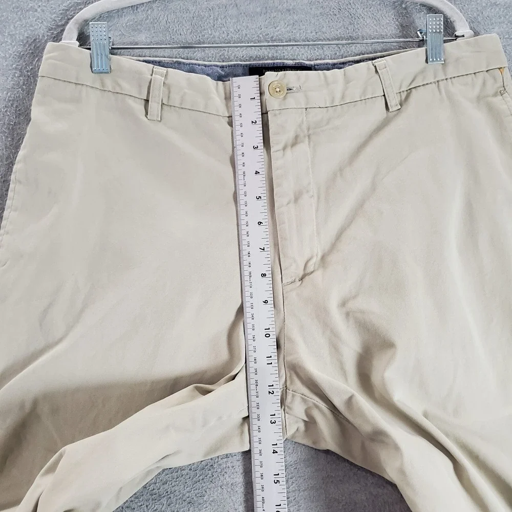 Banana Republic Men Pants 38x32 Beige‎ Straight Fit Gavin Chino Slash Pockets